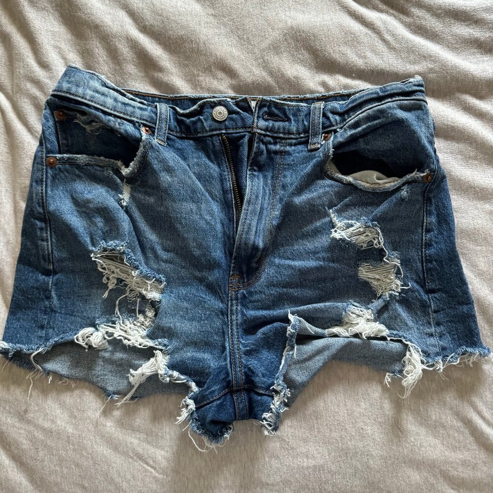 ABERCROMBIE the Mom Short High Rise Denim Shorts | Size 28/6 REGULAR